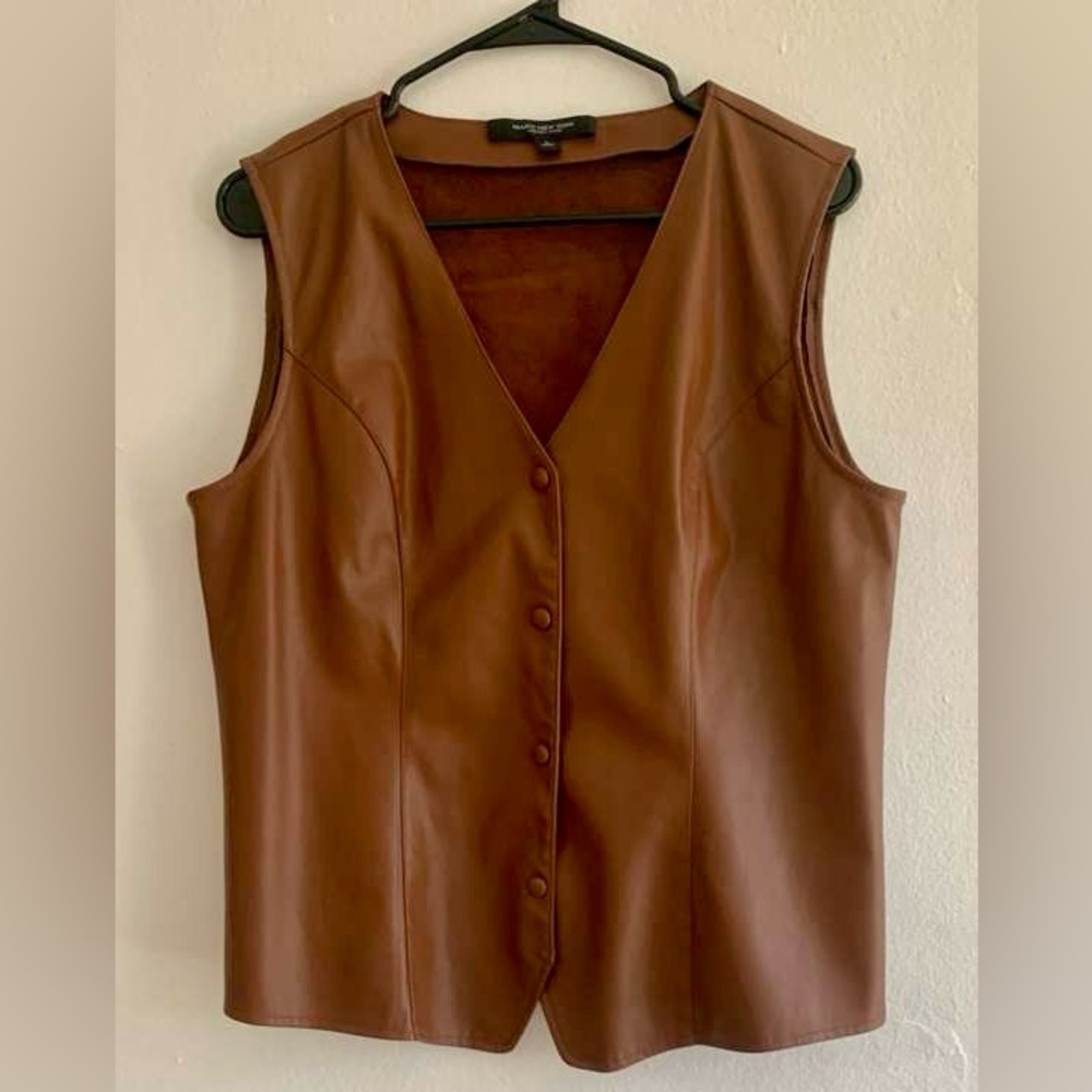 Marc New York Brown Suede Top
